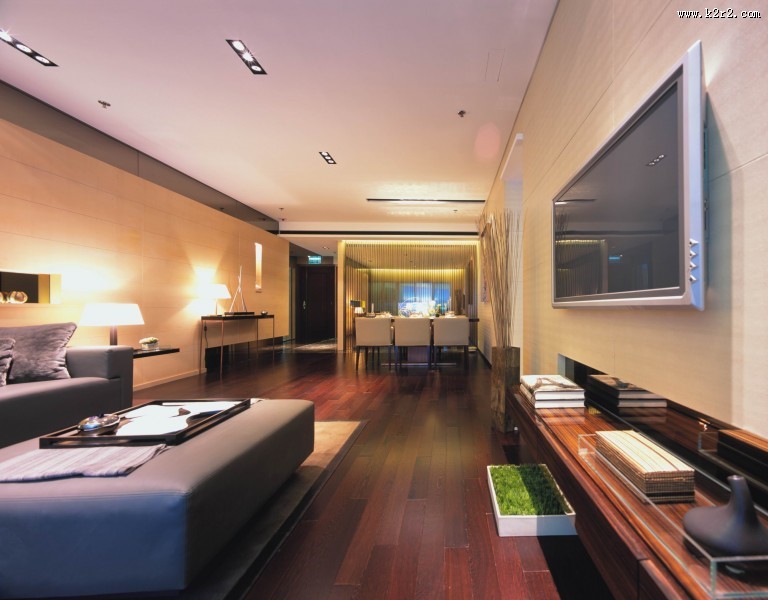 擎天半岛客厅样板图片