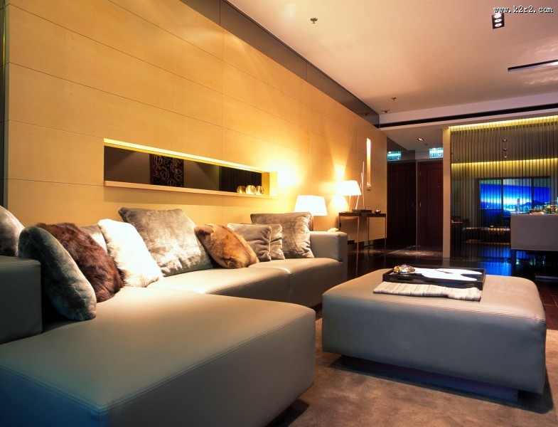 擎天半岛客厅样板图片