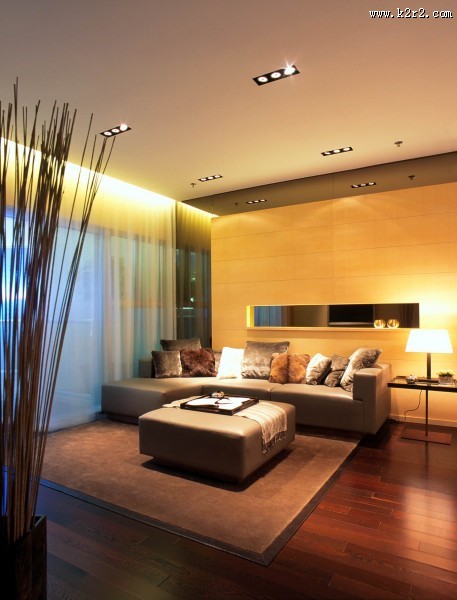 擎天半岛客厅样板图片