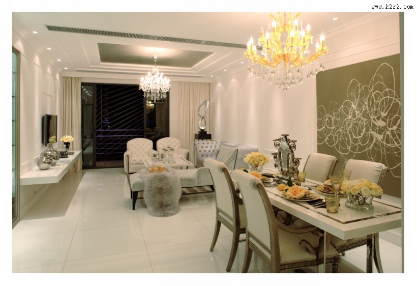 奢华风餐厅图片大全