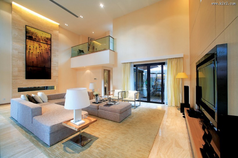 后现代-万科棠樾别墅样板房图片