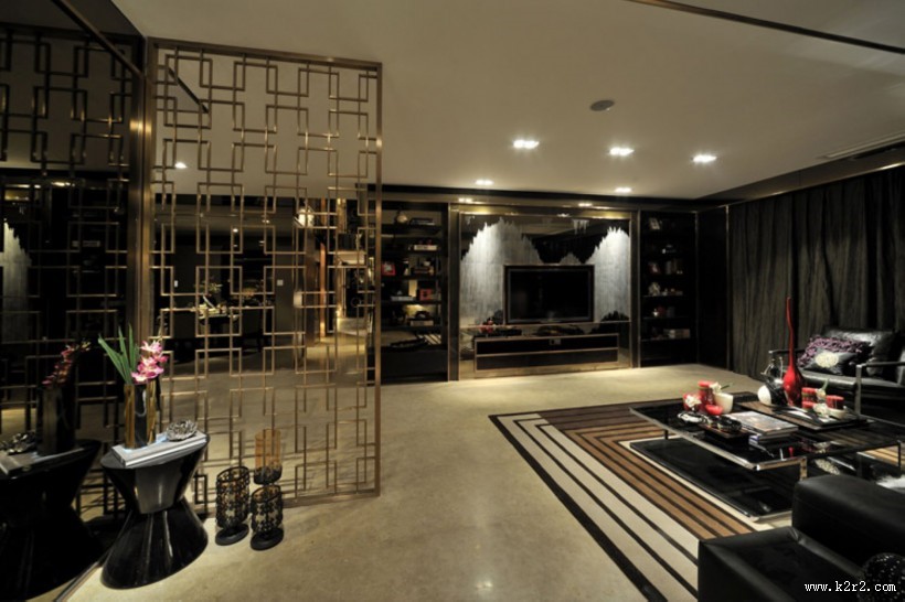 天宝物华后现代样板房1图片