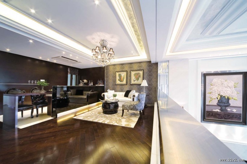 佛山万科兰乔圣菲别墅样板房图片