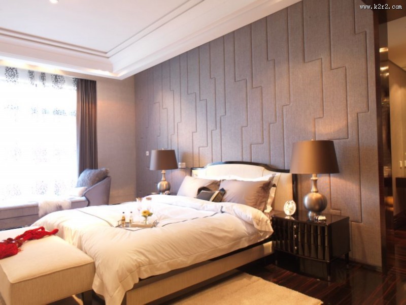 大连星海湾壹号样板房卧室图片