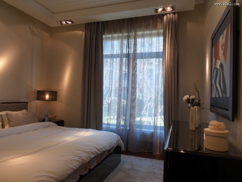 大连星海湾壹号样板房卧室图片