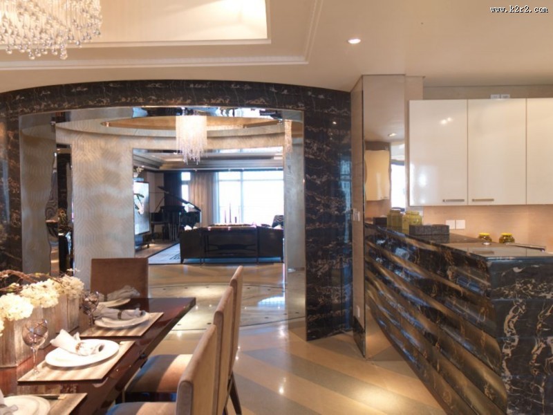 大连星海湾壹号样板房餐厅图片