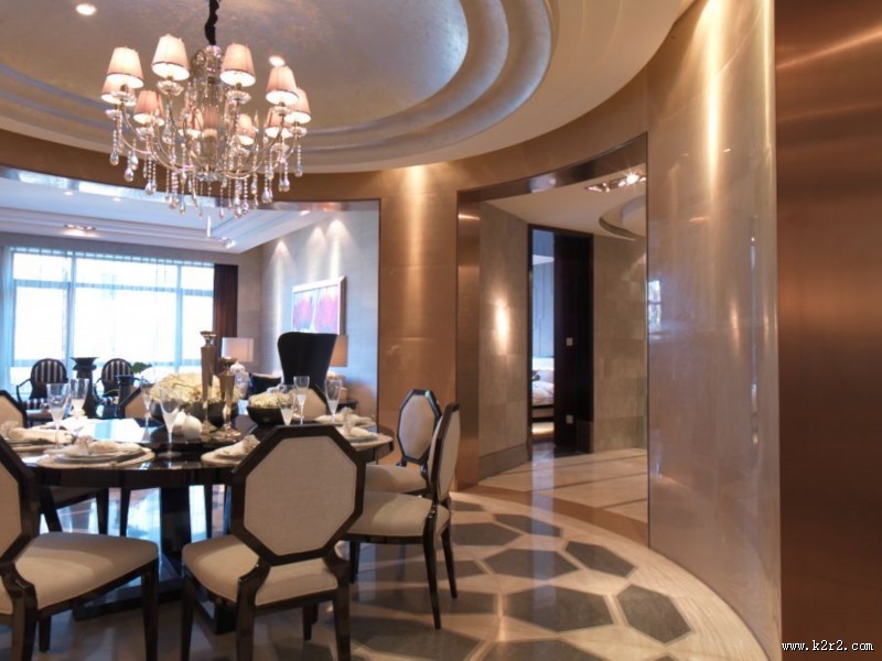 大连星海湾壹号样板房餐厅图片