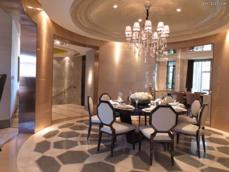 大连星海湾壹号样板房餐厅图片