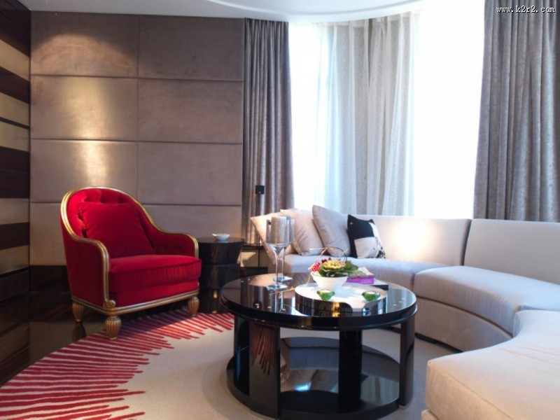 大连星海湾壹号样板房客厅图片