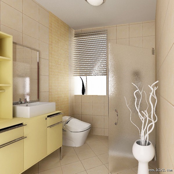 黄色系卫生间设计图片大全