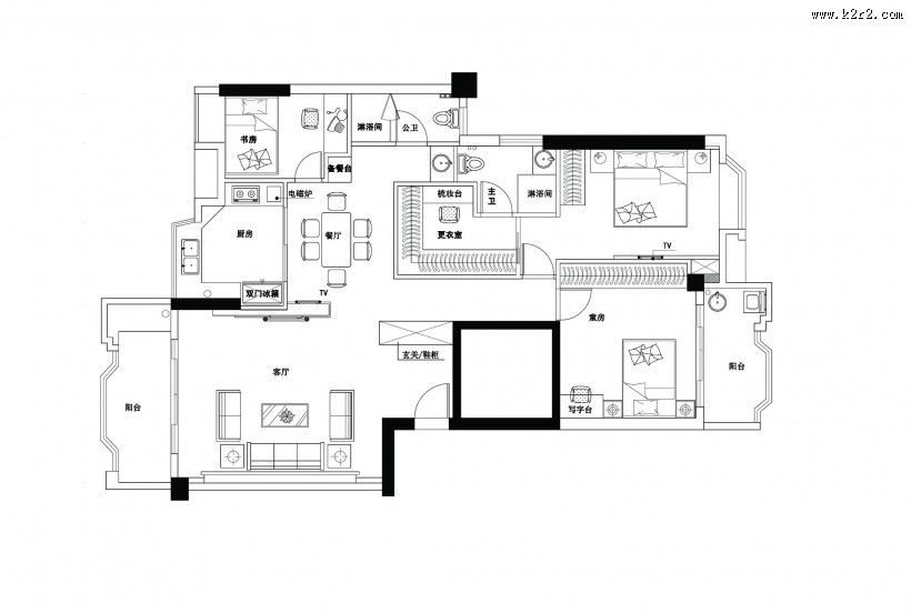 银都翠苑室内设计图片
