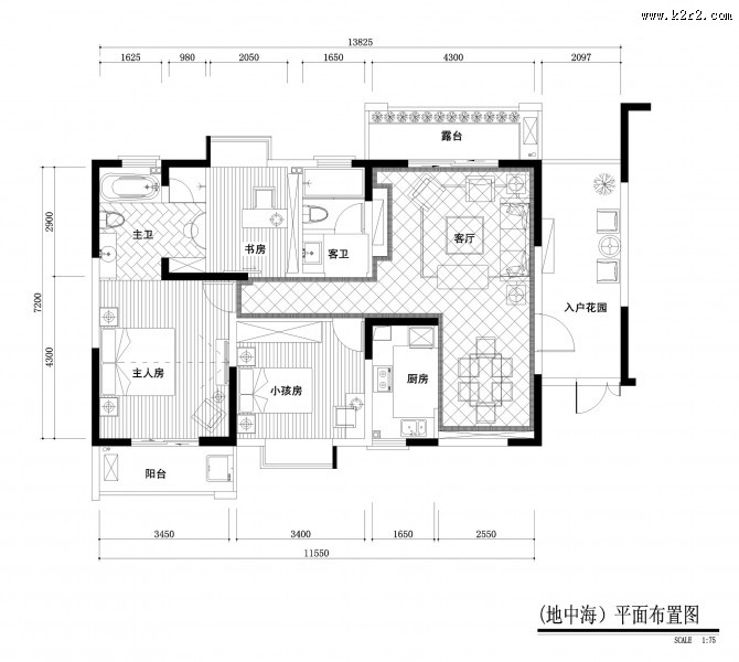 光谷世界城加州阳光样板间之“雅”设计图片