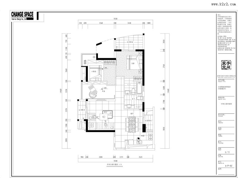 金泓凯旋城109户型室内设计图片