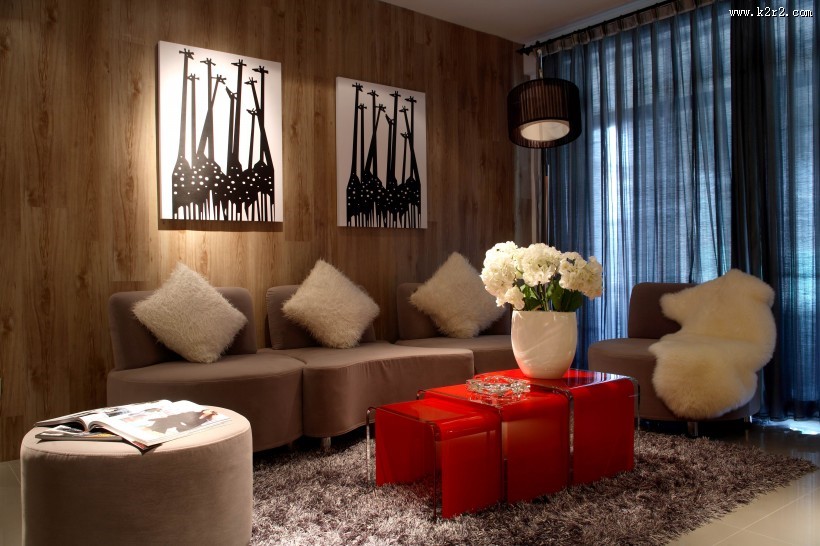 肇庆鸿景观园都市简约风格804样板房图片