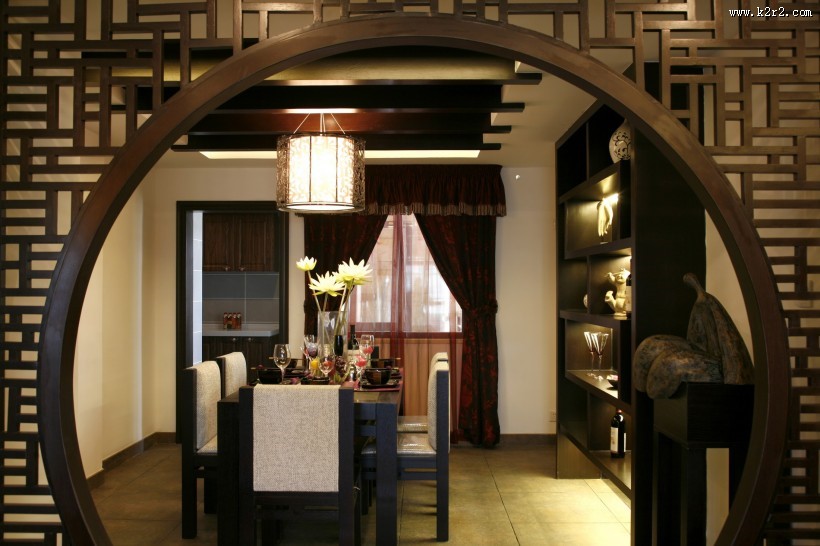 肇庆鸿景观园中式样板房图片