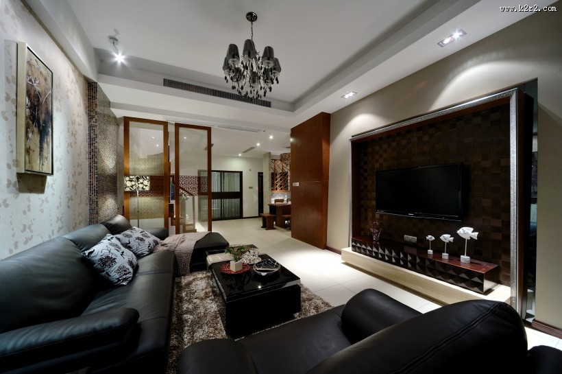 荷塘月舍样板间设计-叶强作品图片