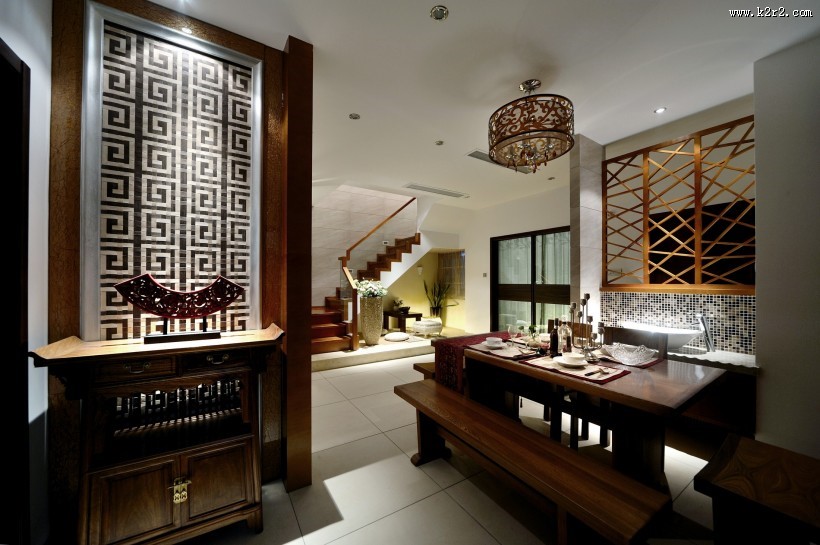 荷塘月舍样板间设计-叶强作品图片