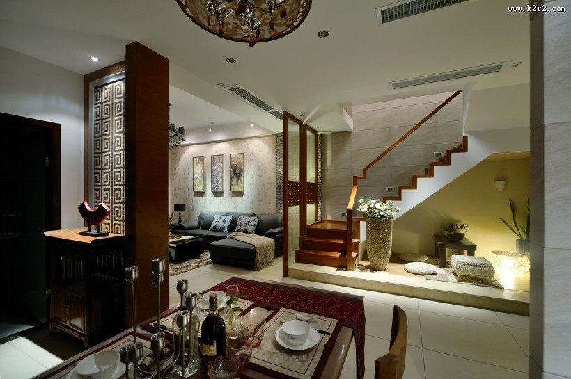 荷塘月舍样板间设计-叶强作品图片