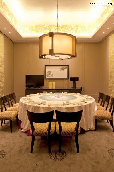 龙轩新中式餐厅风格设计图片大全