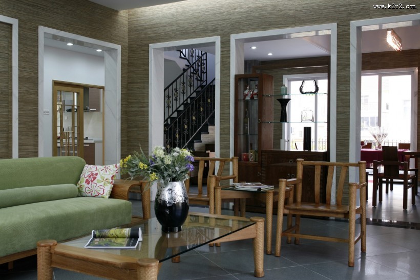 南航碧花园D2型079别墅样板楼-陈维室内设计作品图片大全