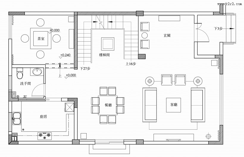别墅中式室内设计-戴勇作品图片大全
