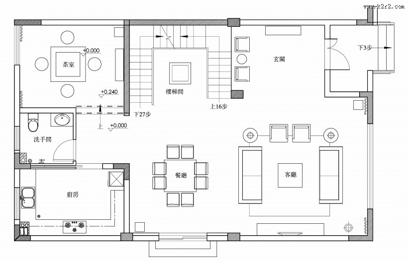 别墅中式室内设计-戴勇作品图片大全