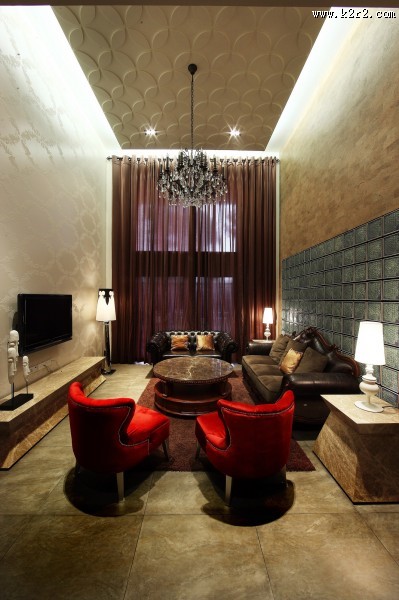 张开旺-严谨低调奢华样板间设计图片