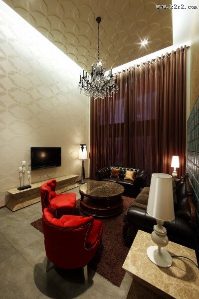 张开旺-严谨低调奢华样板间设计图片