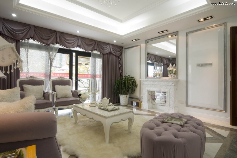 白色欧式风格室内装修图片