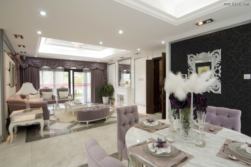 白色欧式风格室内装修图片