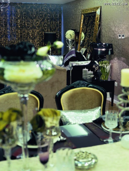 北京官园西派公寓E型样板房室内设计图片