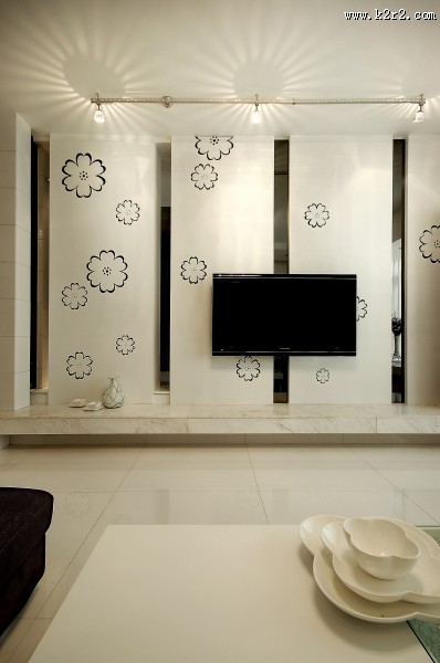 2008中江国际花城黑白写意空间室内装修图片大全