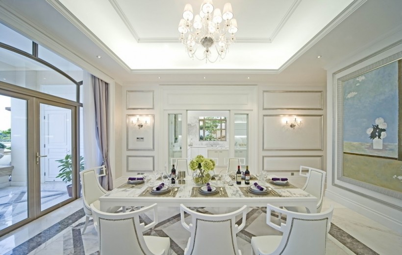 白色欧式风格室内设计图片