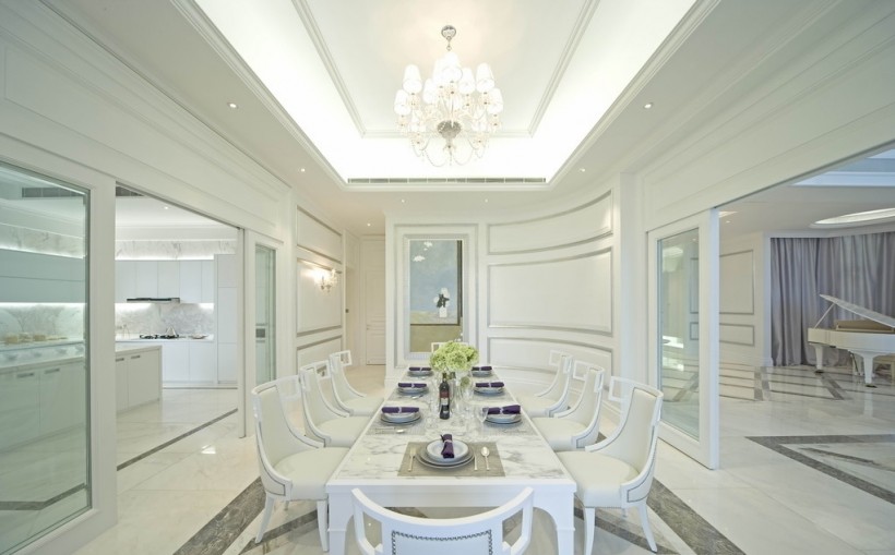 白色欧式风格室内设计图片