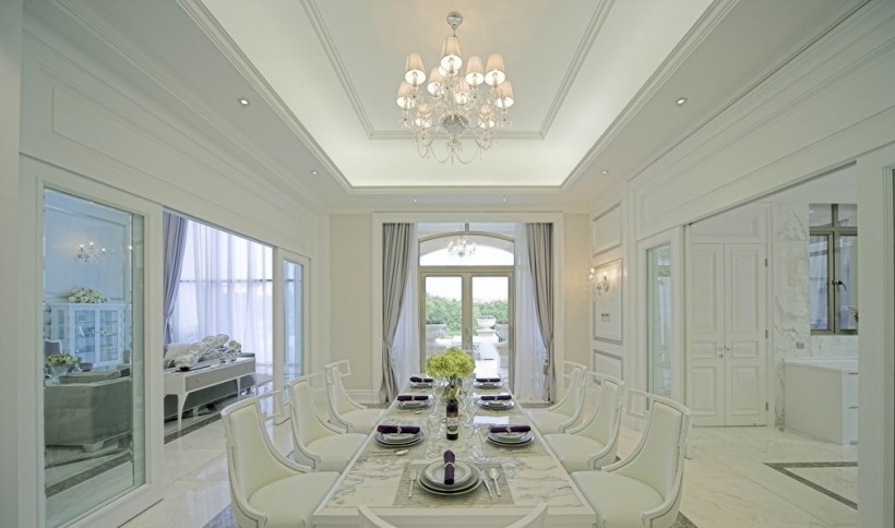 白色欧式风格室内设计图片