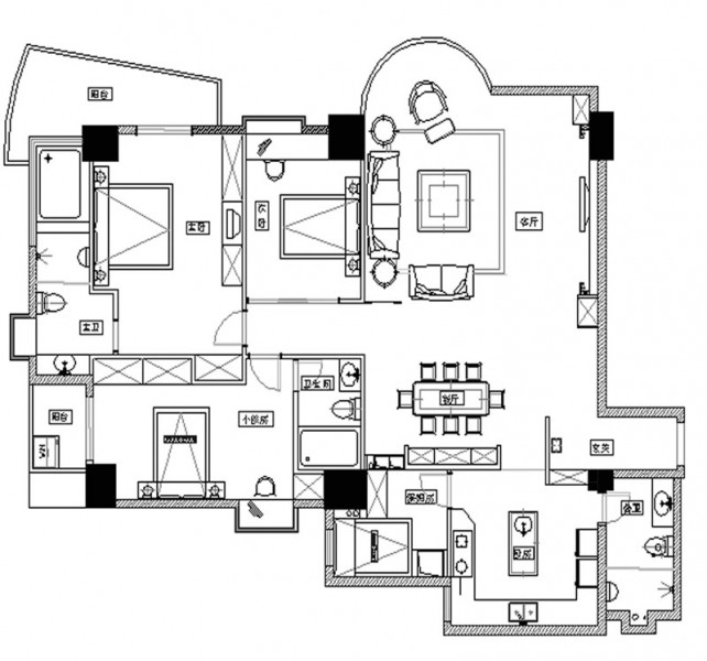 简约中超越豪华展板室内设计图片大全