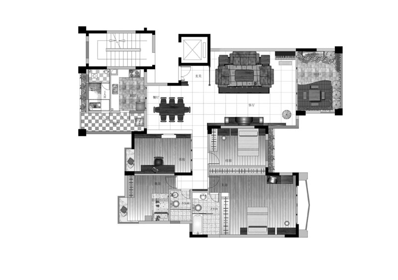 中旅国际公馆室内装修图片