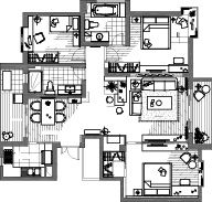 杭州萧山滨兴花园样板间图片