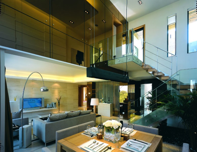 武汉万科城市花园顶层复式样板房图片