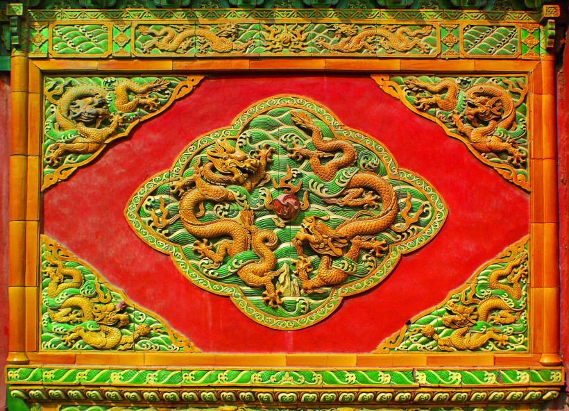 九龙壁墙饰图片