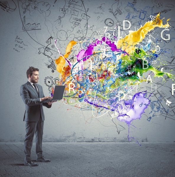 商务男人创意广告图片