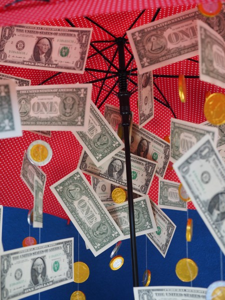 创意美元雨伞图片大全