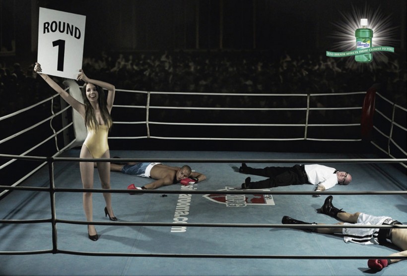 漱口水广告创意图片