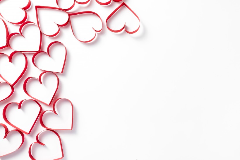 七夕情人节爱心丝带图片大全