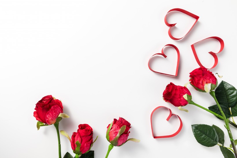 七夕情人节爱心丝带图片大全