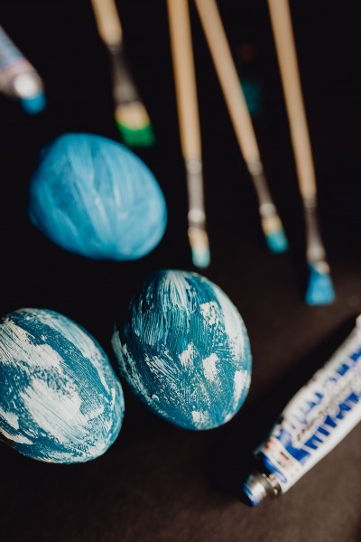 复活节彩蛋的彩绘过程图片大全