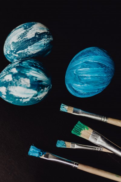 复活节彩蛋的彩绘过程图片大全