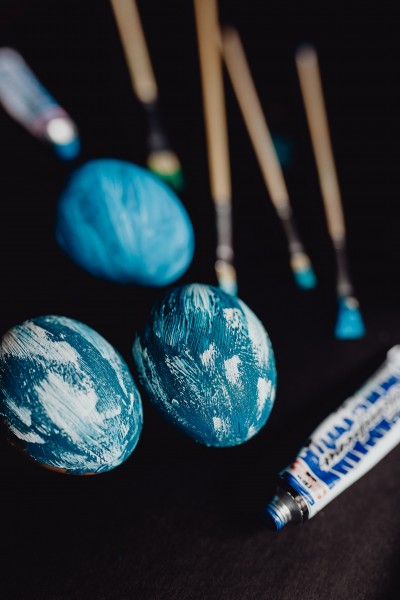 复活节彩蛋的彩绘过程图片大全