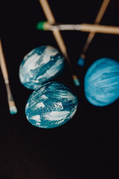 复活节彩蛋的彩绘过程图片大全