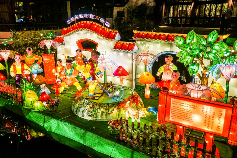 春节喜庆灯会图片